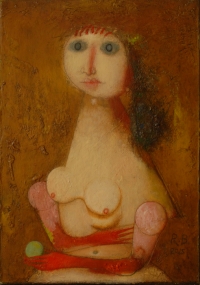 Girl with an apple - Volodymyr Radko